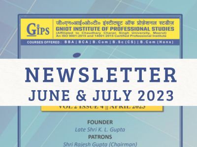 Newsletter June and July 2023