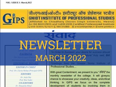 Newsletter March 2022